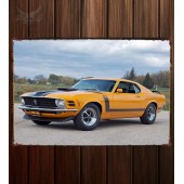Металлическая табличка Mustang Boss 302 447